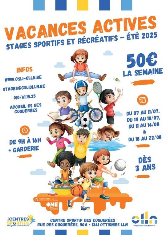 Stages,cours Stage sportifs récréatifs  été