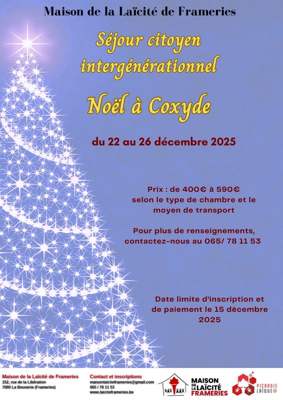 Excursions, séjours Noël Inoubliable Coxyde