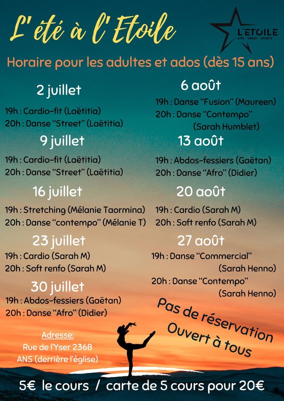 Stages,cours Danse