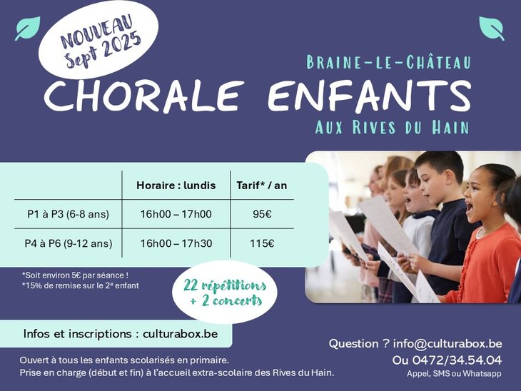 Stages,cours Chorale pour enfants