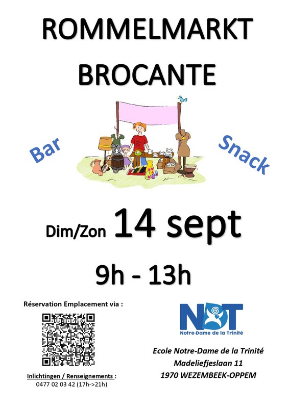  Brocante l école Notre-Dame la Trinité