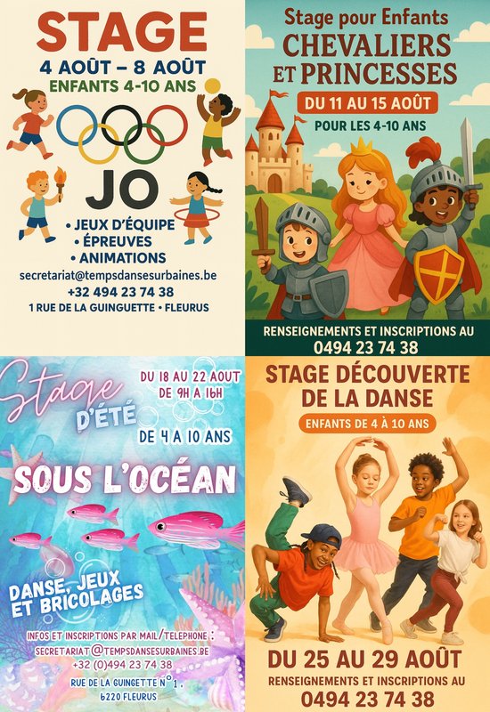 Stages,cours Stage a Théme pour enfants
