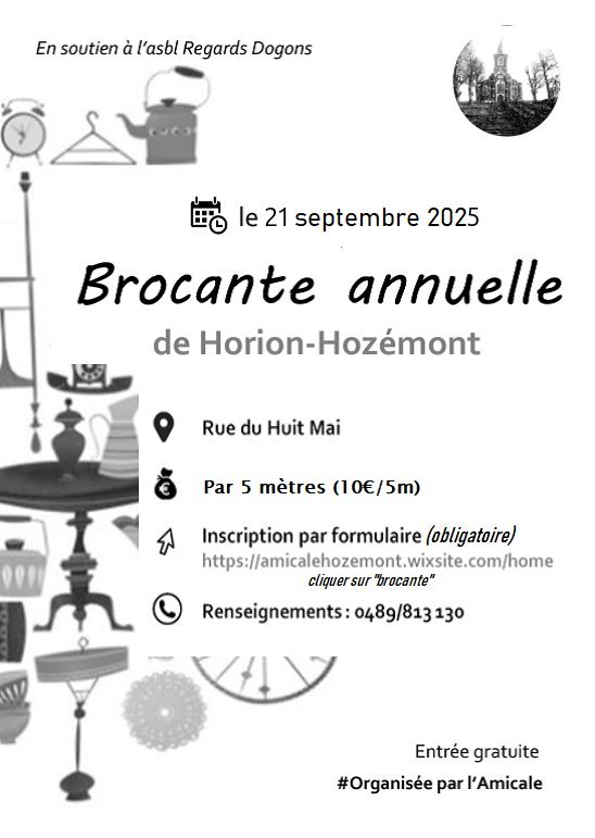  19ème édition la brocante Horion-Hozémont