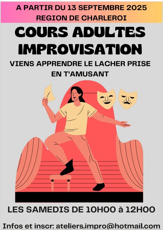 Stages,cours Coaching d improvisation théâtrale pour adultes