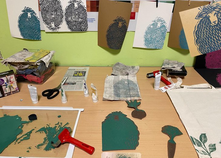 Stages,cours Atelier gravure impression (adulte)