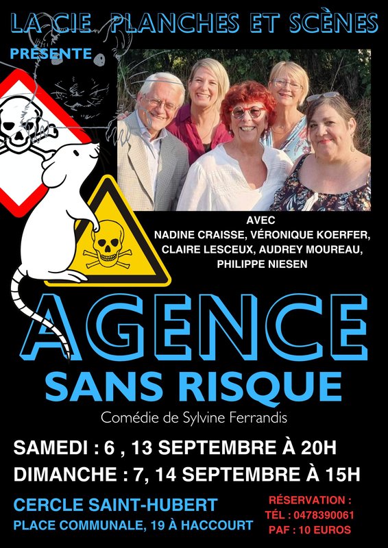 Spectacles Agence sans risque Sylvine Ferrandis la compagnie Planches Scènes