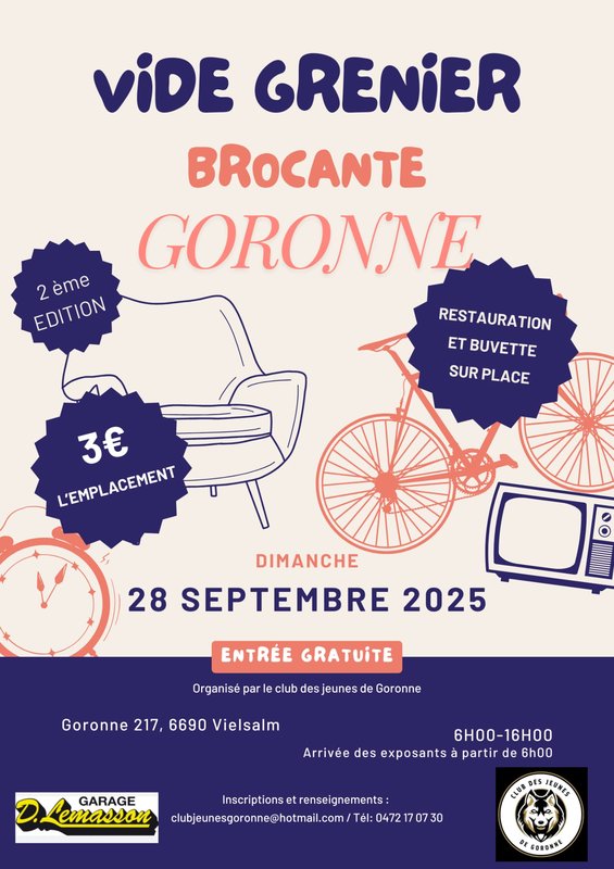  Brocante vide grenier Goronne