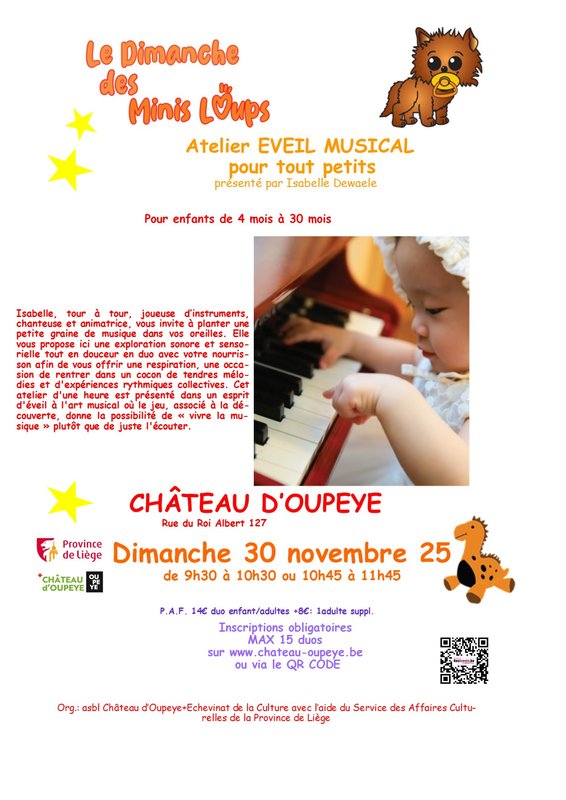 Spectacles Eveil musical pour bébés