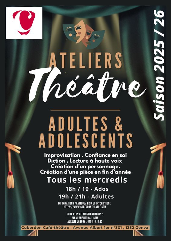 Stages,cours Cours théâtre adultes Rixensart