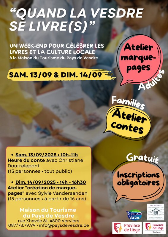 Loisirs Quand Vesdre Livre(s) : entre Contes Création