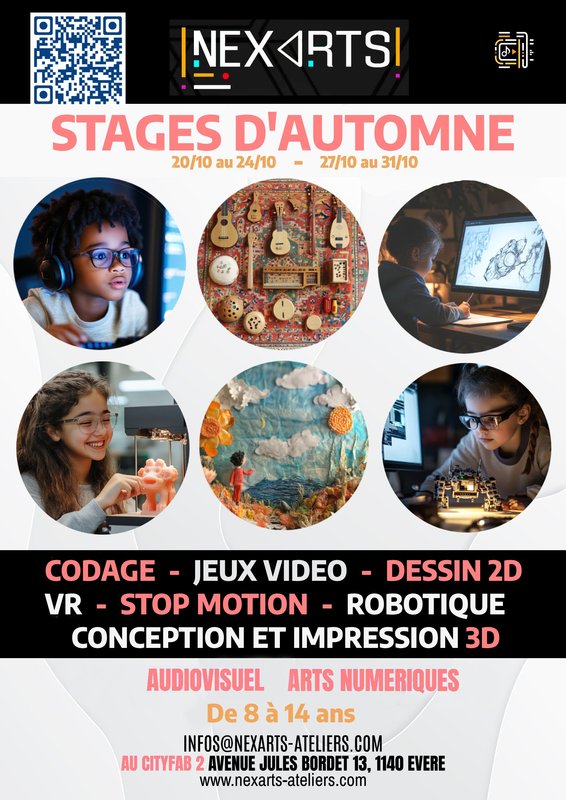 Stages,cours Stages Toussaint - Codage Jeux vidéo