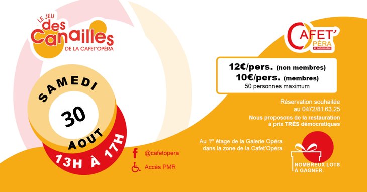 Loisirs Le des Canailles la Cafet Opéra