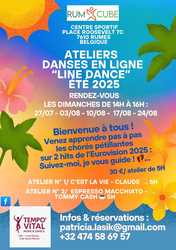 Stages,cours Danses ligne spécial Eurovision