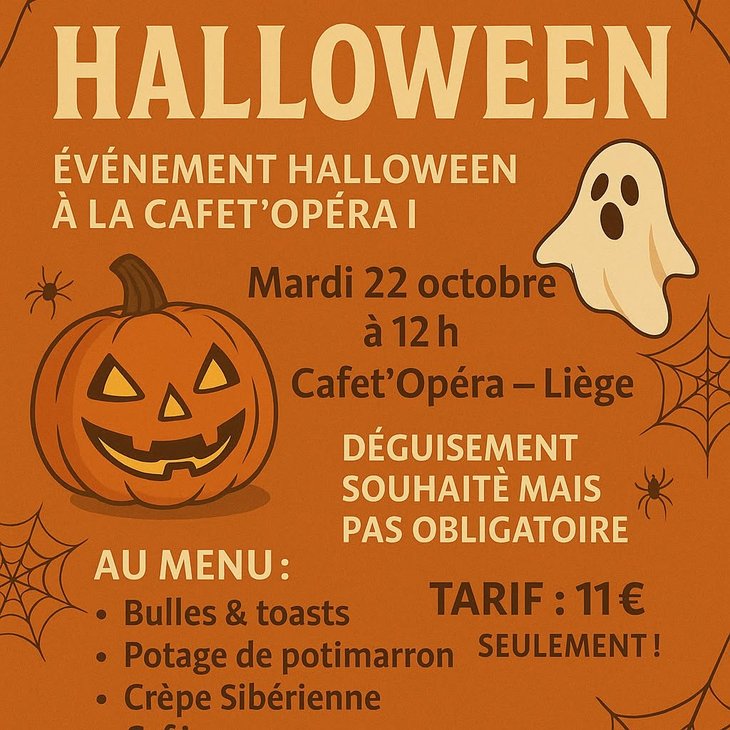 Loisirs Evènement Halloween la Cafet Opéra