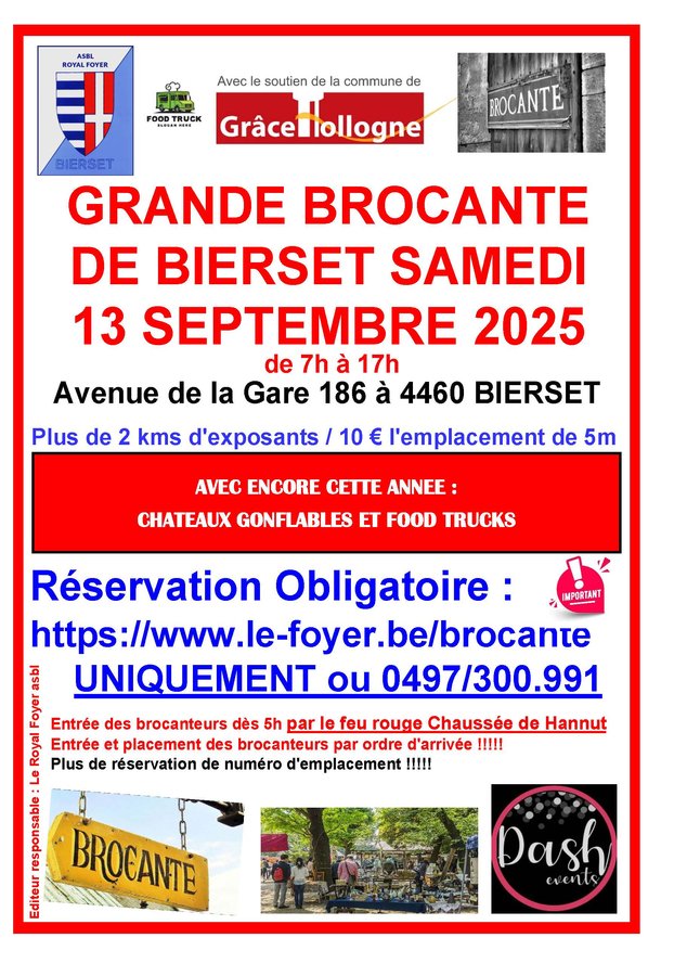  Brocante annuelle Bierset