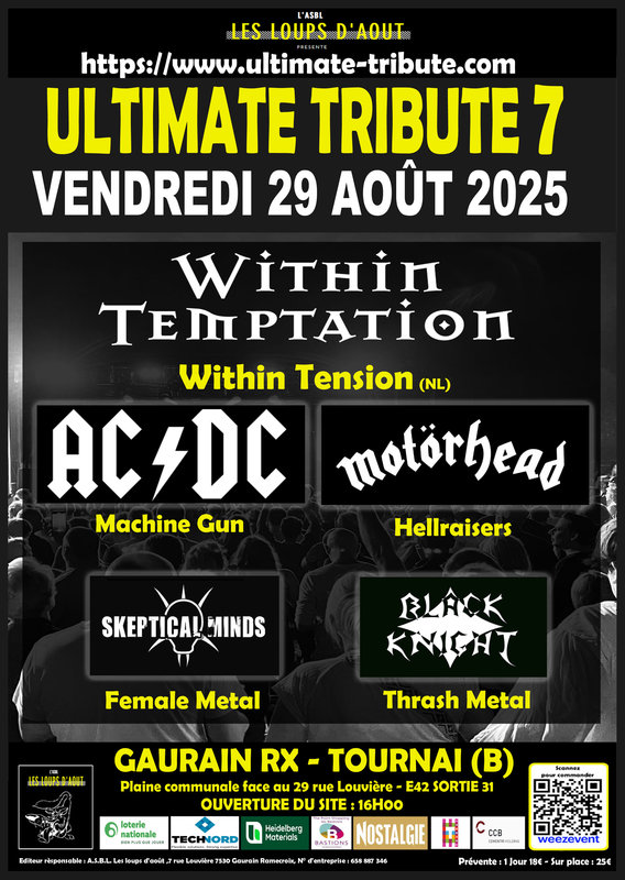 Concerts Ultimate Tribute 7 (jour Hard Rock, Métal