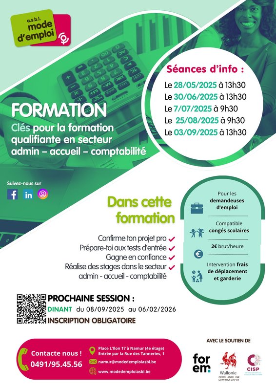 Stages,cours Préformation secteur admin. - comptabilité - accueil