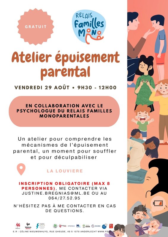 Stages,cours [Parents solo] Rencontre Pour Aborder l épuisement Parental