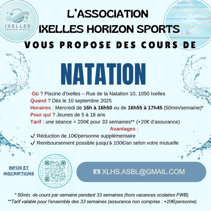 Stages,cours Cours Natation