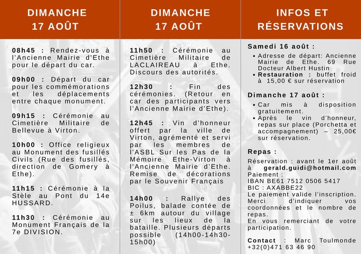 Loisirs Commémorations batailles frontières, Veillée contée Rallye Poilus