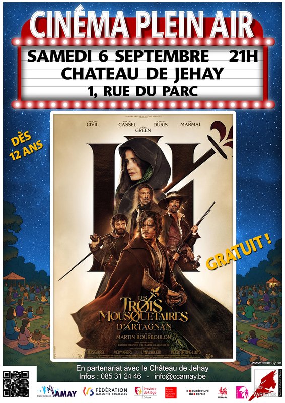 Spectacles Cinéma plein  Les trois mousquetaires : D Artagnan  Martin Bourboulon