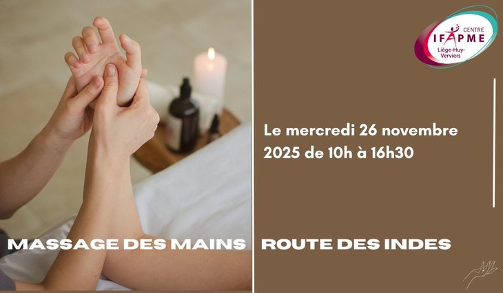 Stages,cours Formation massage mains - Route Indes