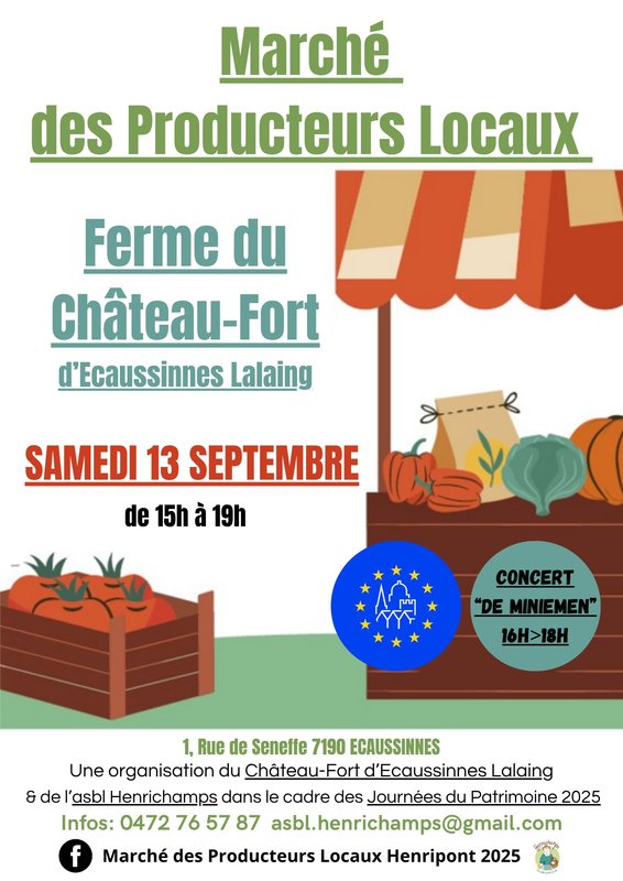 Loisirs Marché Producteurs Locaux château-Fort d Ecaussinnes