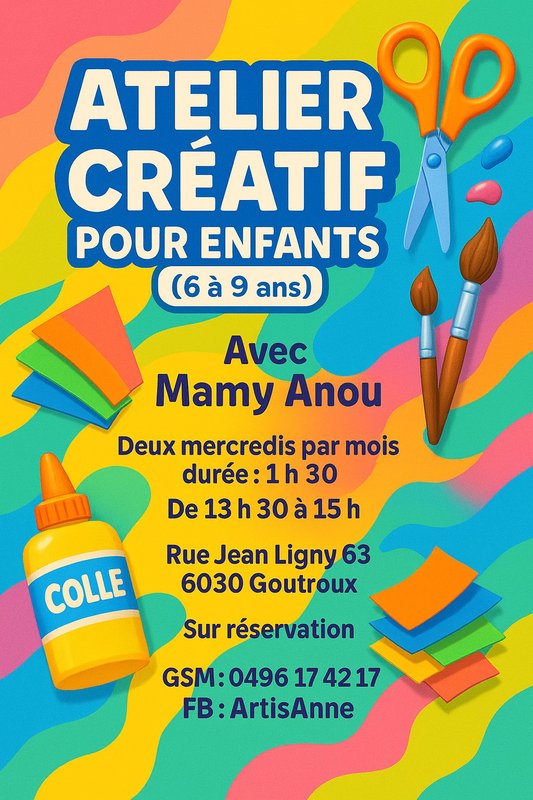 Stages,cours Atelier créatif