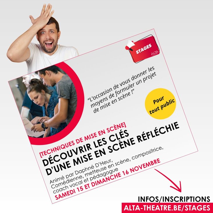 Stages,cours Stage / Clés d une mise scène réfléchie