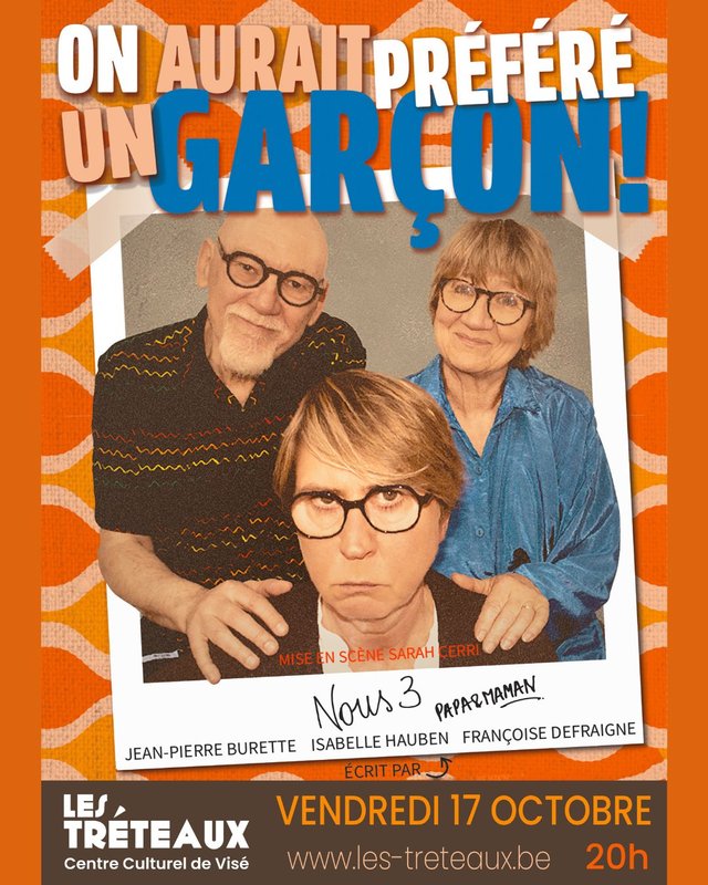 Spectacles On aurait préféré garçon ! Comédie Isabelle Hauben