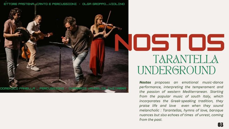 Concerts Nostos- Tarantella Underground ( South Italy)