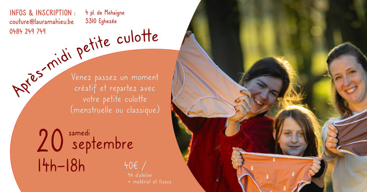 Stages,cours Atelier thématique : coudre petite culotte un après-midi