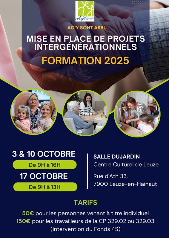 Conférences Formation développement projets intergénérationnels