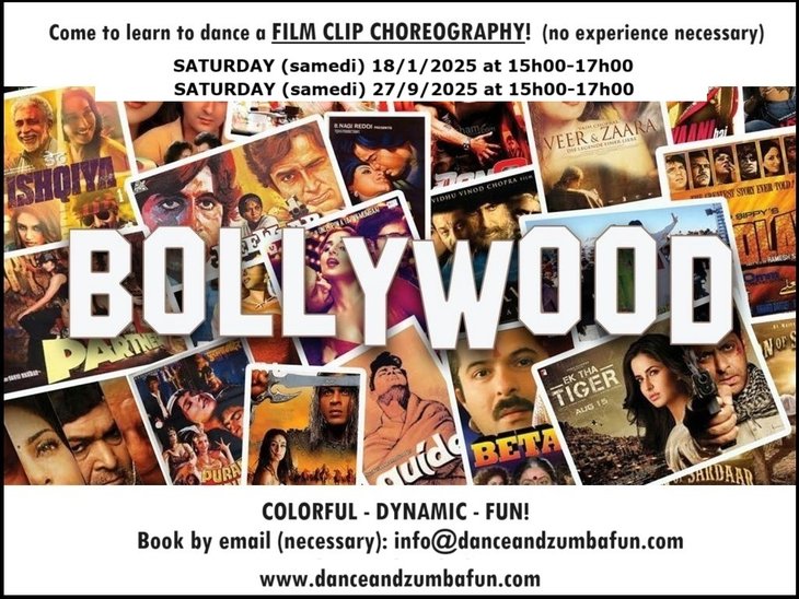 Stages,cours Bollywood atelier danse amusant