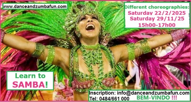 Stages,cours Samba Carnaval, atelier danse