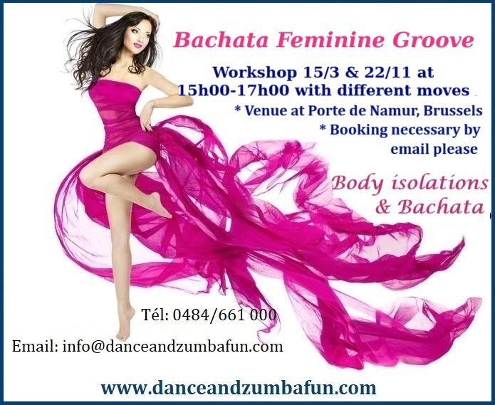 Stages,cours Bachata Feminine Groove & Body Isolations