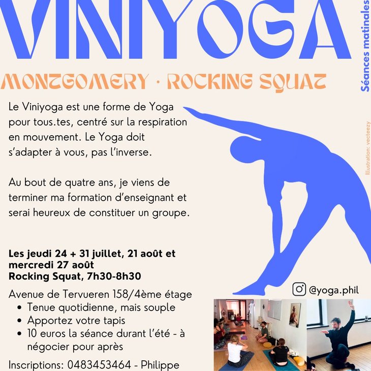 Stages,cours Viniyoga matinal Rockin Squat