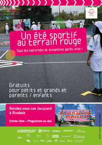 Stages,cours Un été sportif terrain rouge / playground