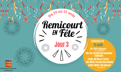 Stages,cours Remicourt fête - Jour 3