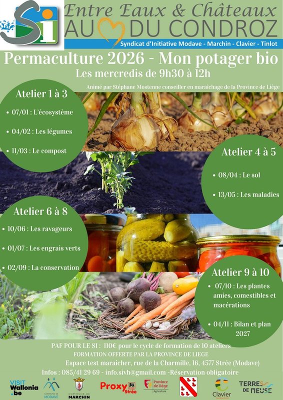 Stages,cours Cylcle formation - Permaculture 2026