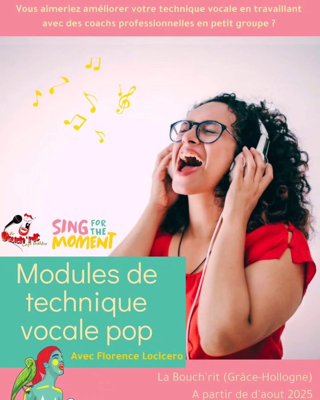 Stages,cours Modules Technique Vocale Pop