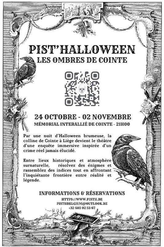 Soirées Jeu piste nocturne d’Halloween - Pist’Halloween - Pist’H Belgium