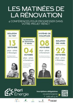 Stages,cours Les matinées la rénovation