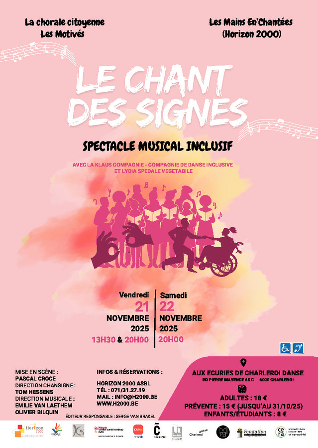 Spectacles Spectacle musical inclusif chant signes 