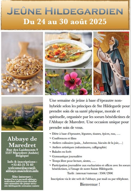 Stages,cours Une semaine jeûne avec Hildegarde