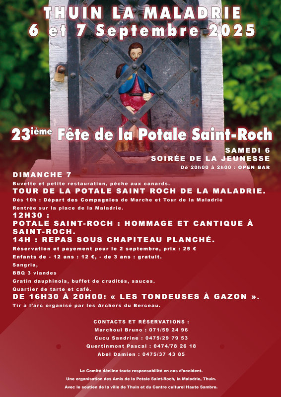 Loisirs 23ème fête la Potale St-Roch.