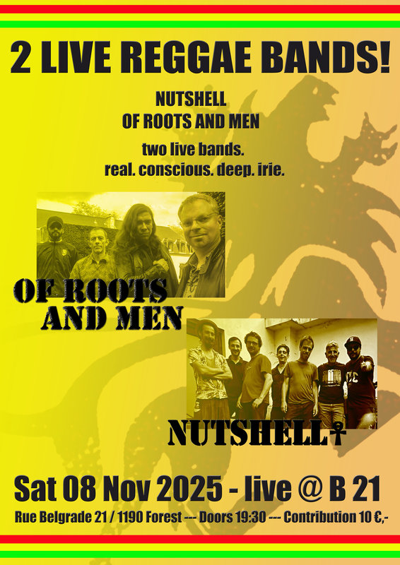 Concerts Live Reggae Night: Nutshell + Roots Men