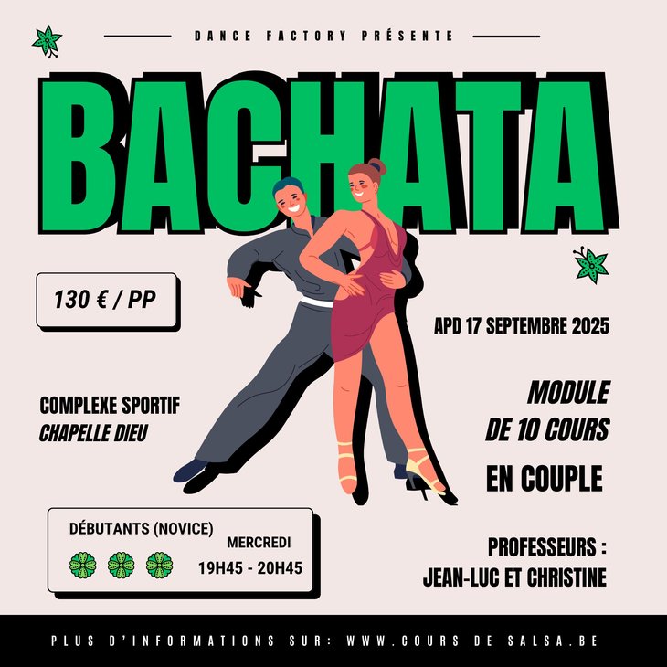 Stages,cours Bachata danse-factory