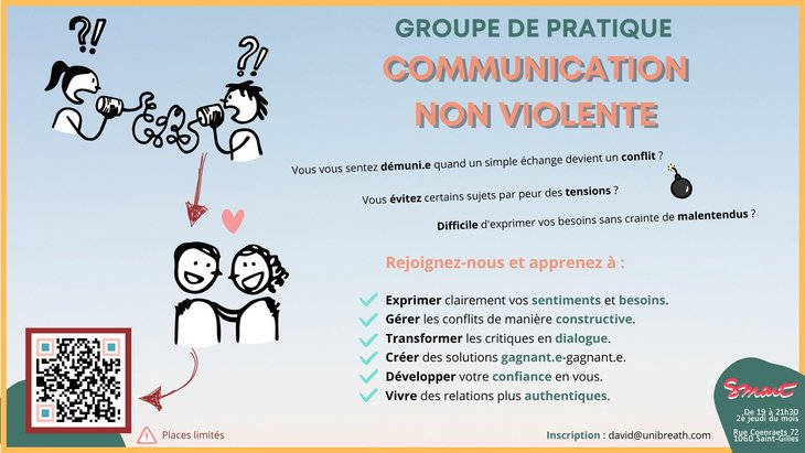 Stages,cours Groupe pratique Communication Violente
