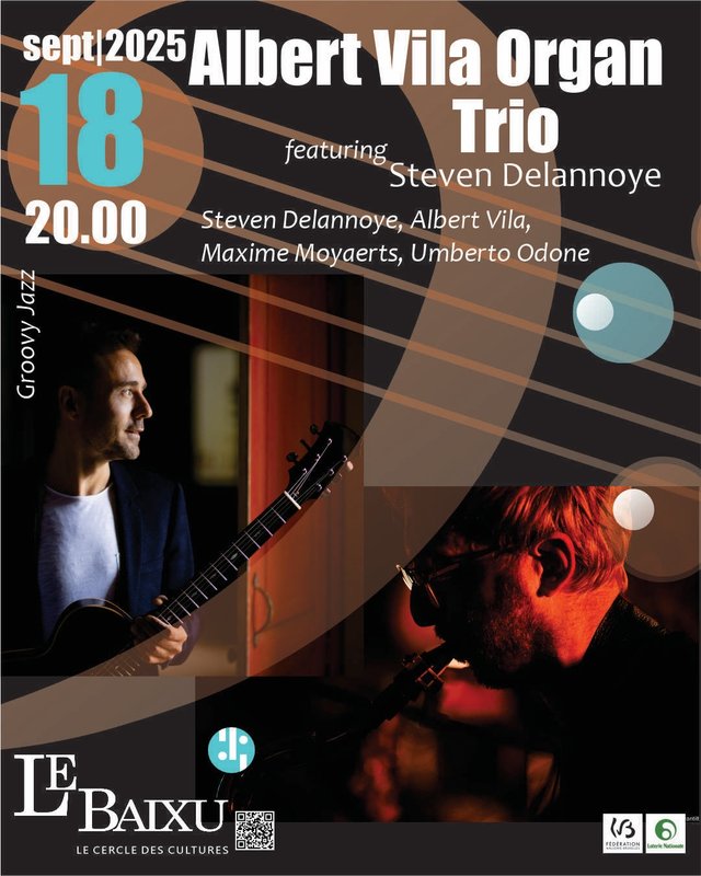 Concerts Albert Vila Organ Trio + Steven Delannoye